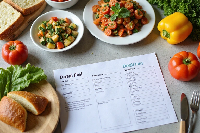 Delicious and healthy personalized meal plan with fresh ingredients