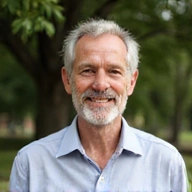 Client testimonial photo - smiling man